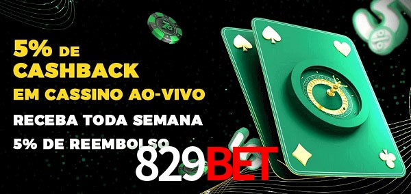 Promoções do cassino ao Vivo 829bet